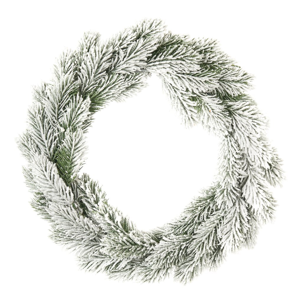 Corona Pino Nordmann Innevato cm.35