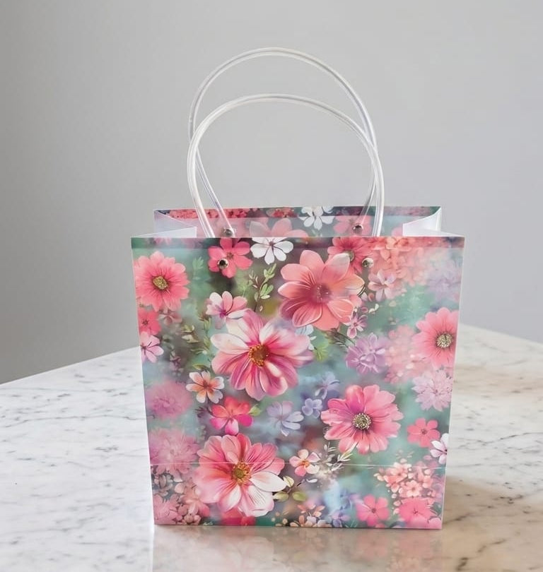 Borsa PPL C/Fiori cm.21,5x10 H.22 PZ.10