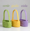 Borsa Feltro C/Manico cm.9x8 H.15