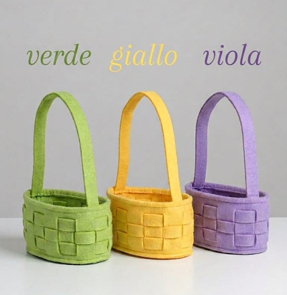 Borsa Feltro C/Manico cm.9x8 H.15