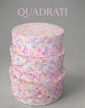 Scatola Tonda S/3 Pois/Quadrati
