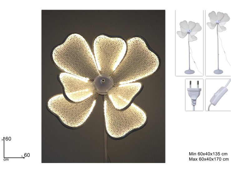 Fiore Luminoso D.60 C/Piedistallo
