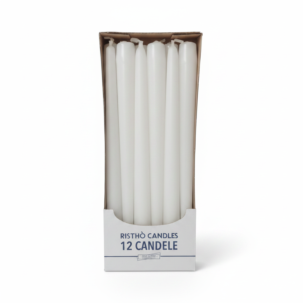 Candele Coniche cm.30 – Confezione da 12 pz. | Vari Colori