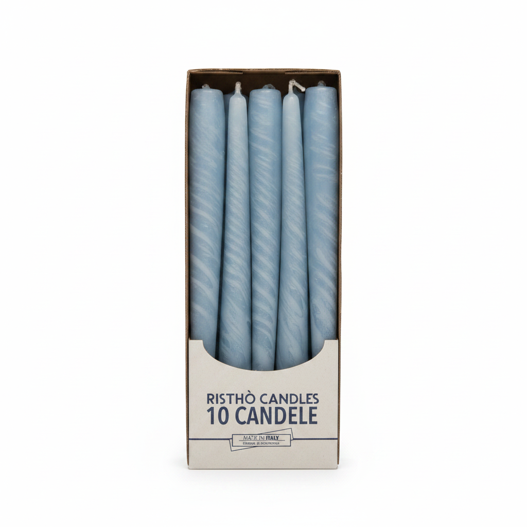Candele Coniche cm.25 – Confezione da 10 pz. | Vari Colori