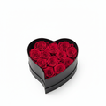 Heart box con rose stabilizzate rosse