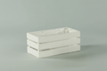 Cassetta Rettangolare Legno Bianca cm.26x13 H.11,5