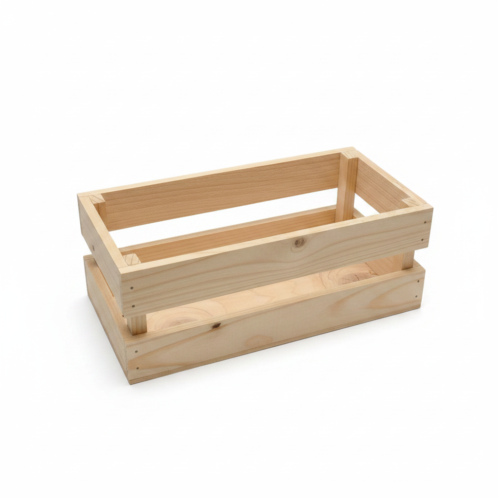 Cassetta legno naturale X2V11 vista dall'alto
