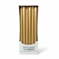 Candele Coniche cm.30 – Confezione da 12 pz. | Oro