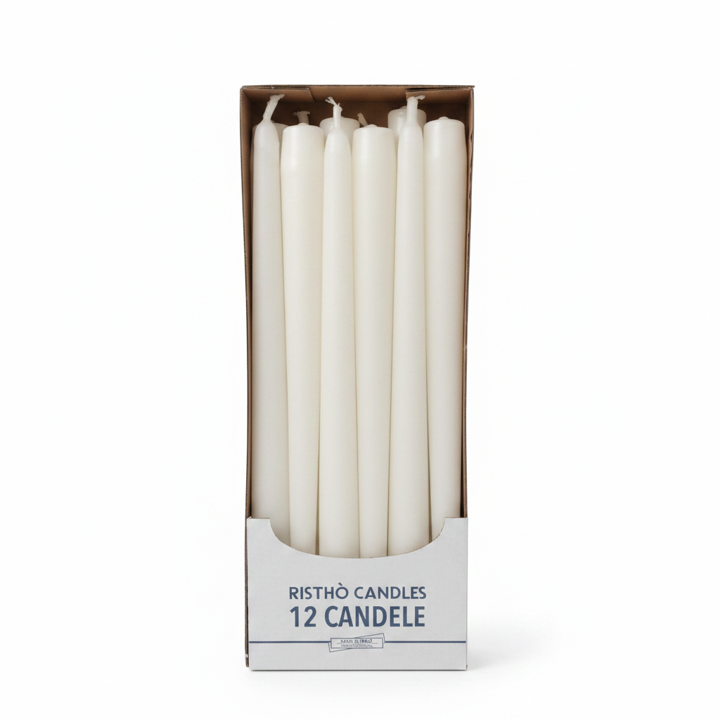Candele Coniche cm.30 – Confezione da 12 pz. | Vari Colori