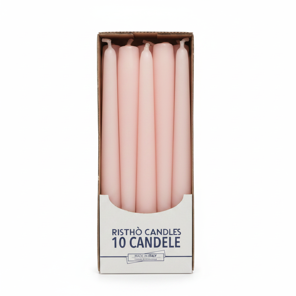 Candele Coniche cm.25 – Confezione da 10 pz. | Vari Colori