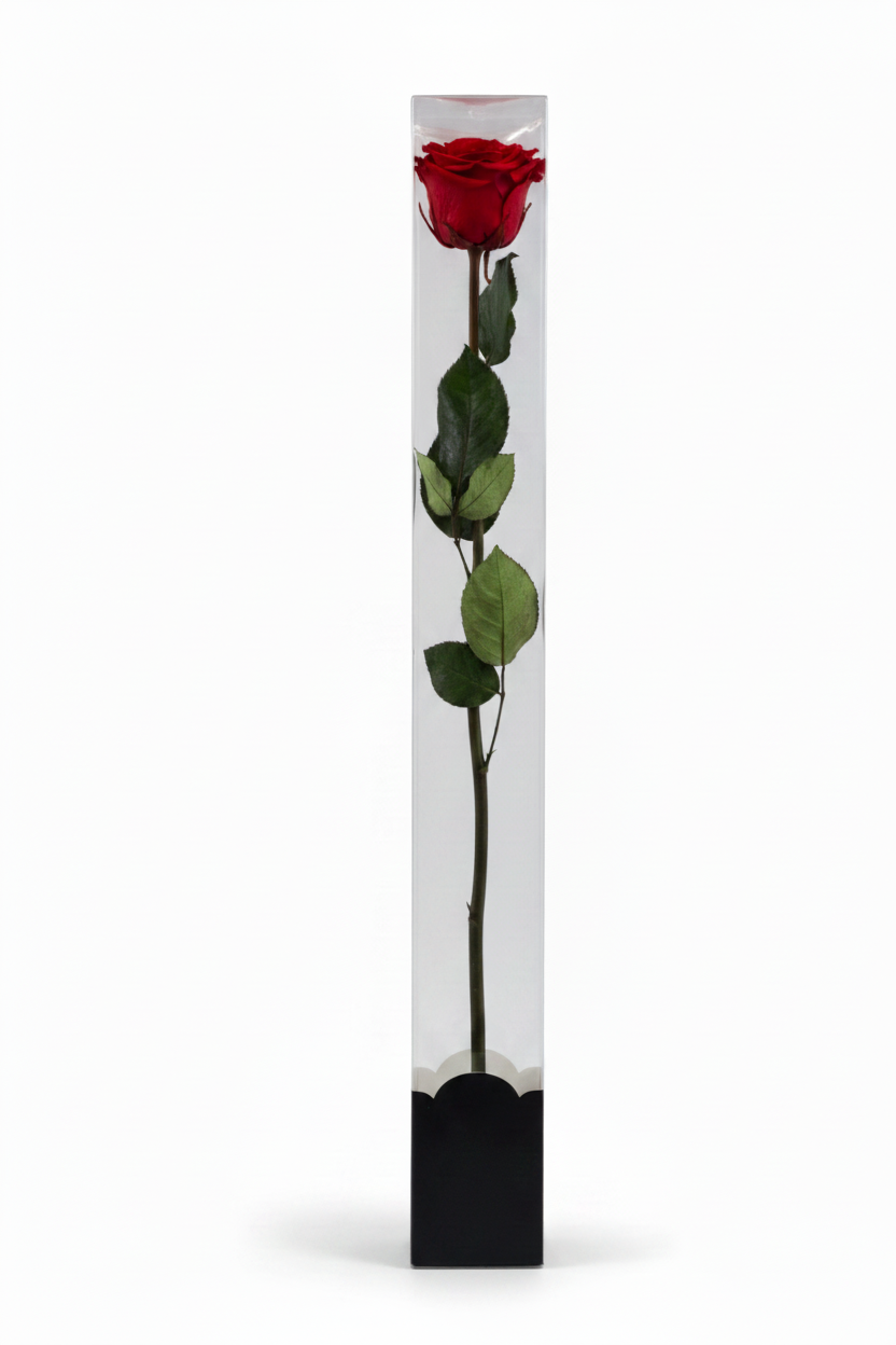 Rosa stabilizzata scatola alta senza logo
