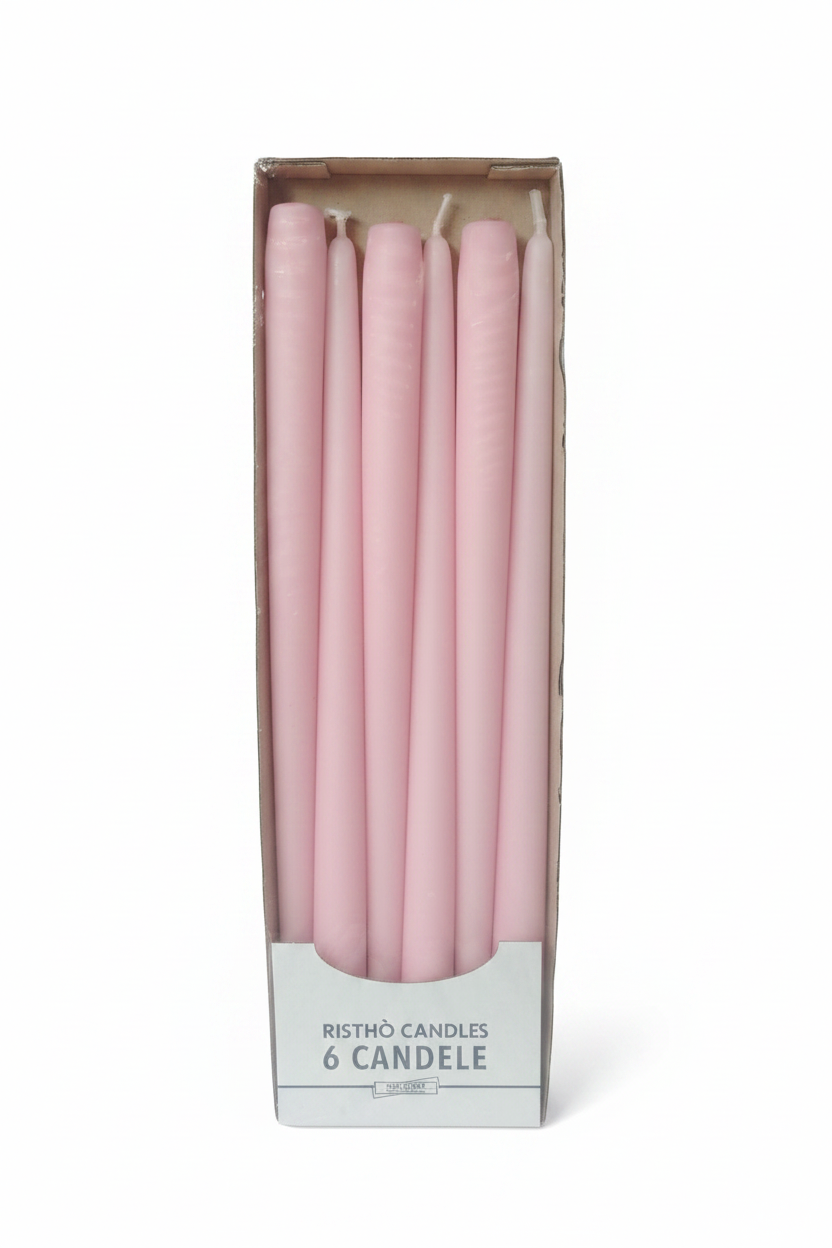 Candele Coniche cm.40 – Confezione da 6 pz. | Vari Colori