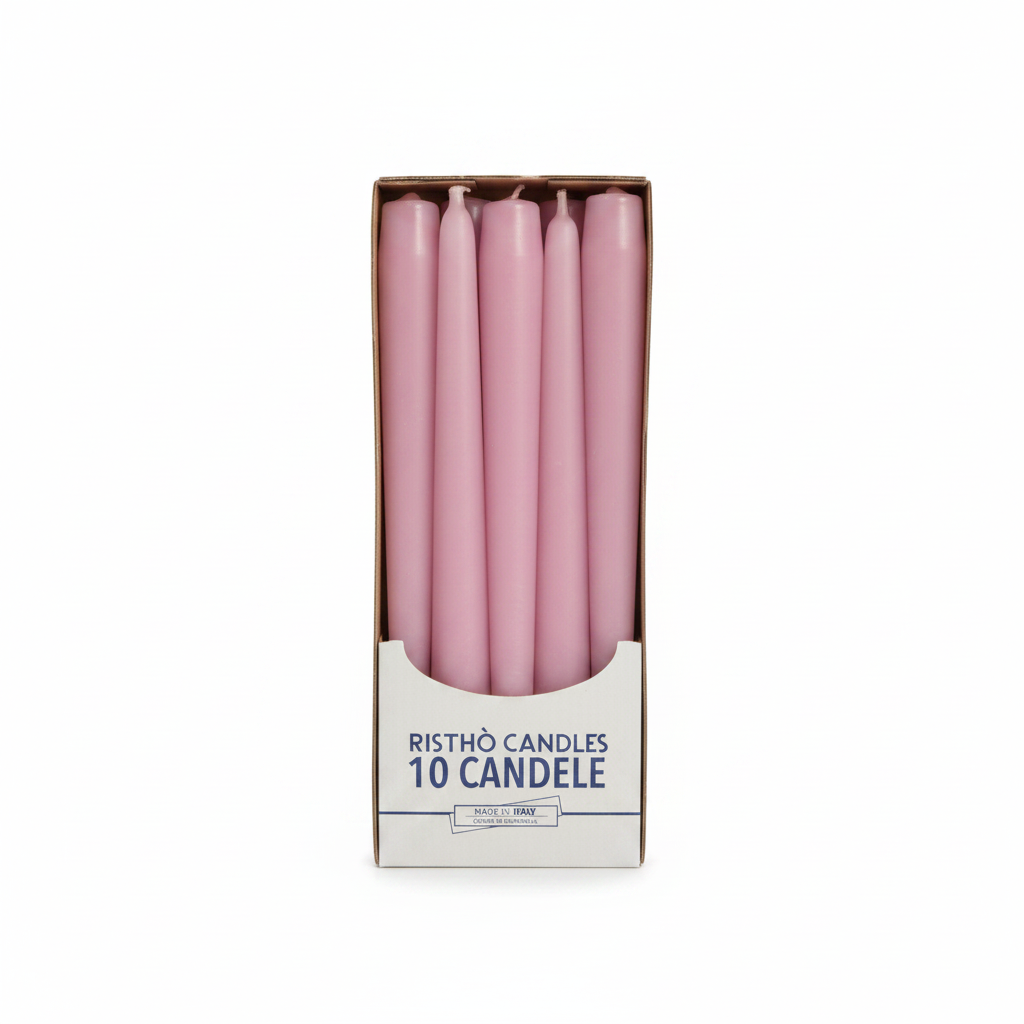 Candele Coniche cm.25 – Confezione da 10 pz. | Vari Colori