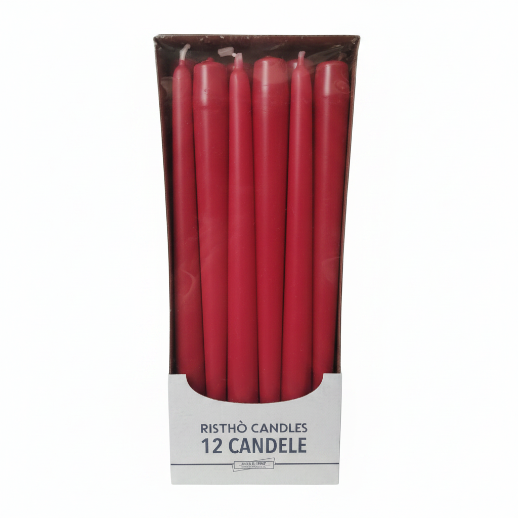 Candele Coniche cm.30 – Confezione da 12 pz. | Vari Colori