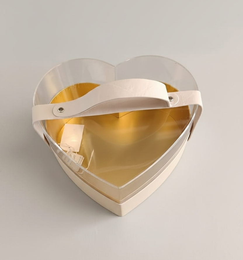 Scatola cuore crema - identica all'originale