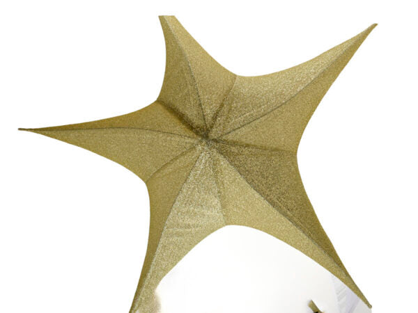 Stella Da Appendere Tessuto Laminato Oro