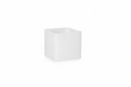 Vaso bianco cubico senza logo
