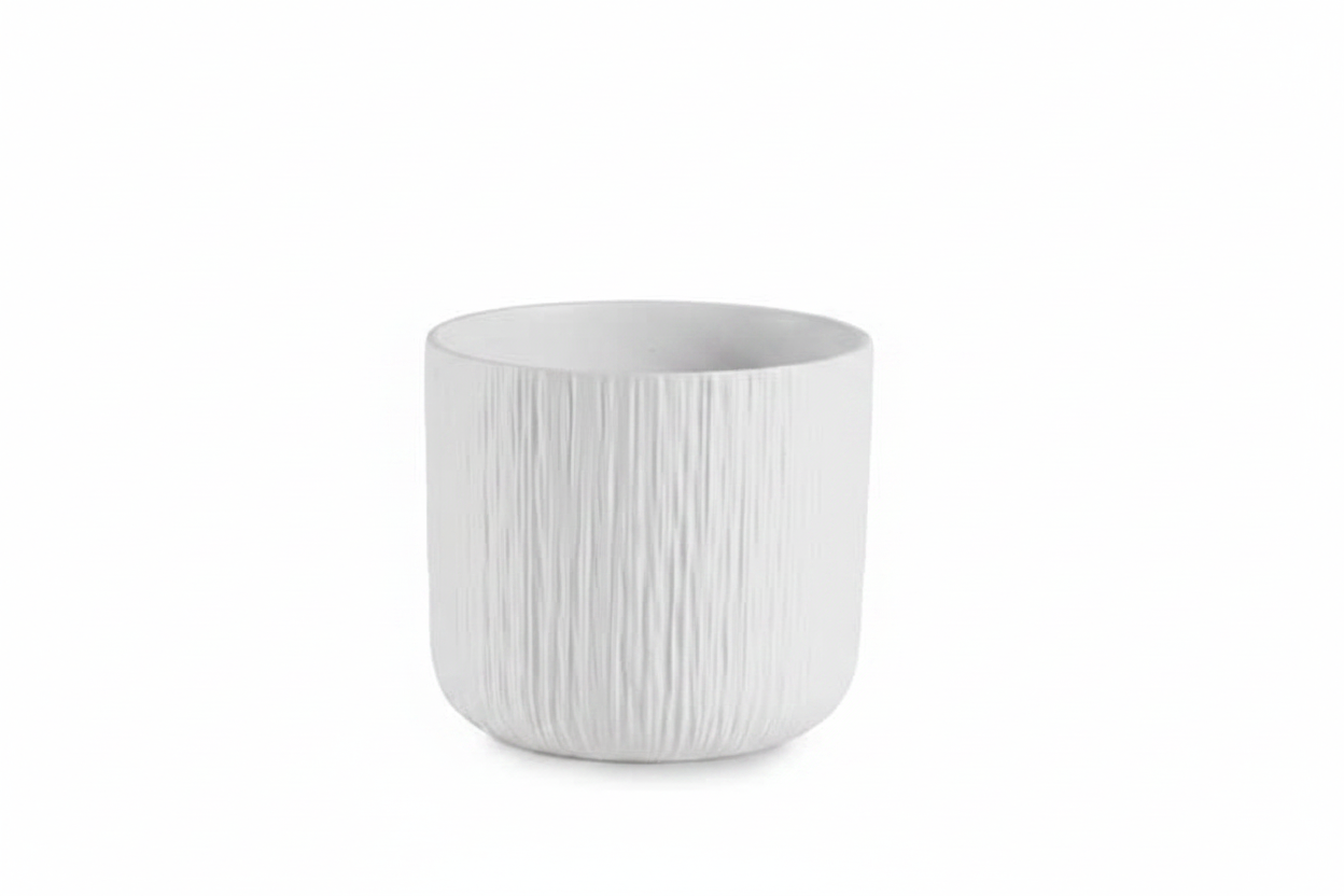 Vaso ceramica bianco senza logo