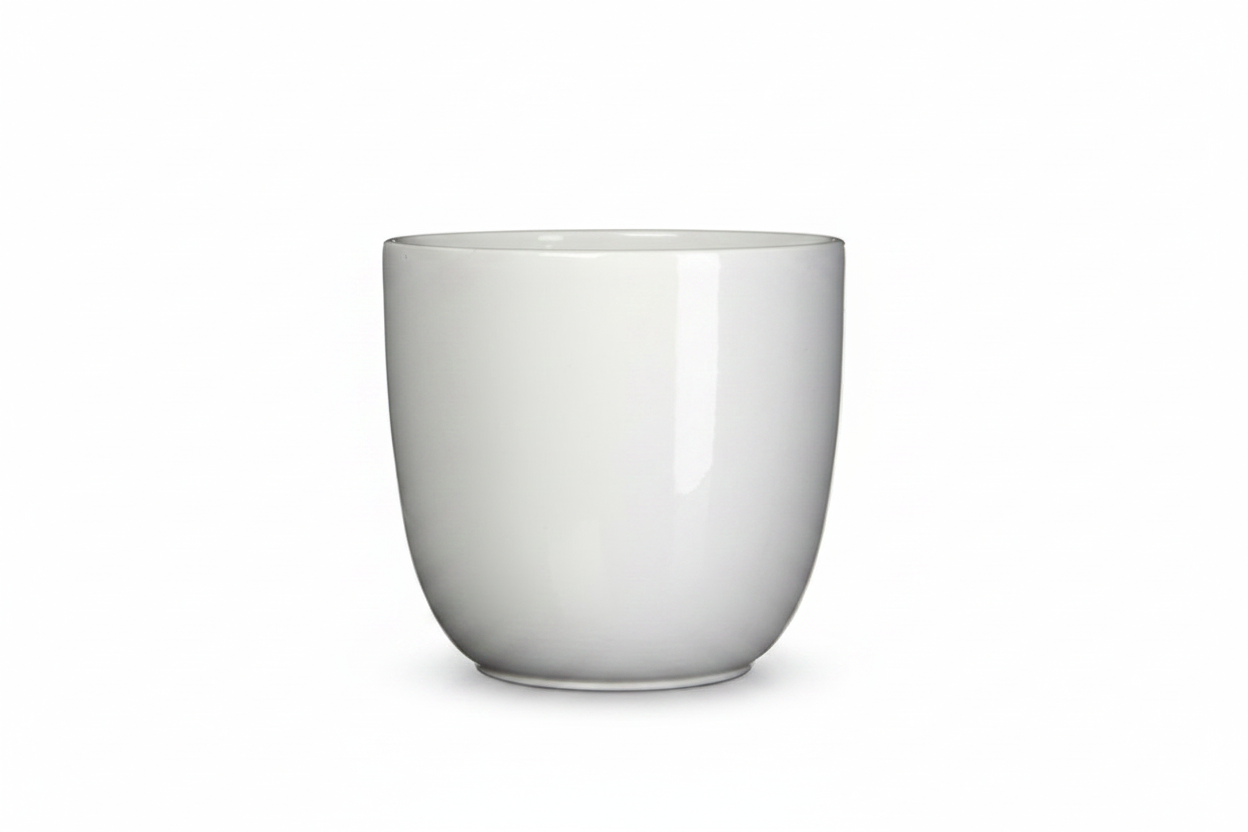 Vaso ceramica bianco senza logo