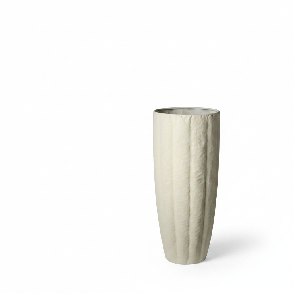 Vaso Metallo Piccolo Bianco