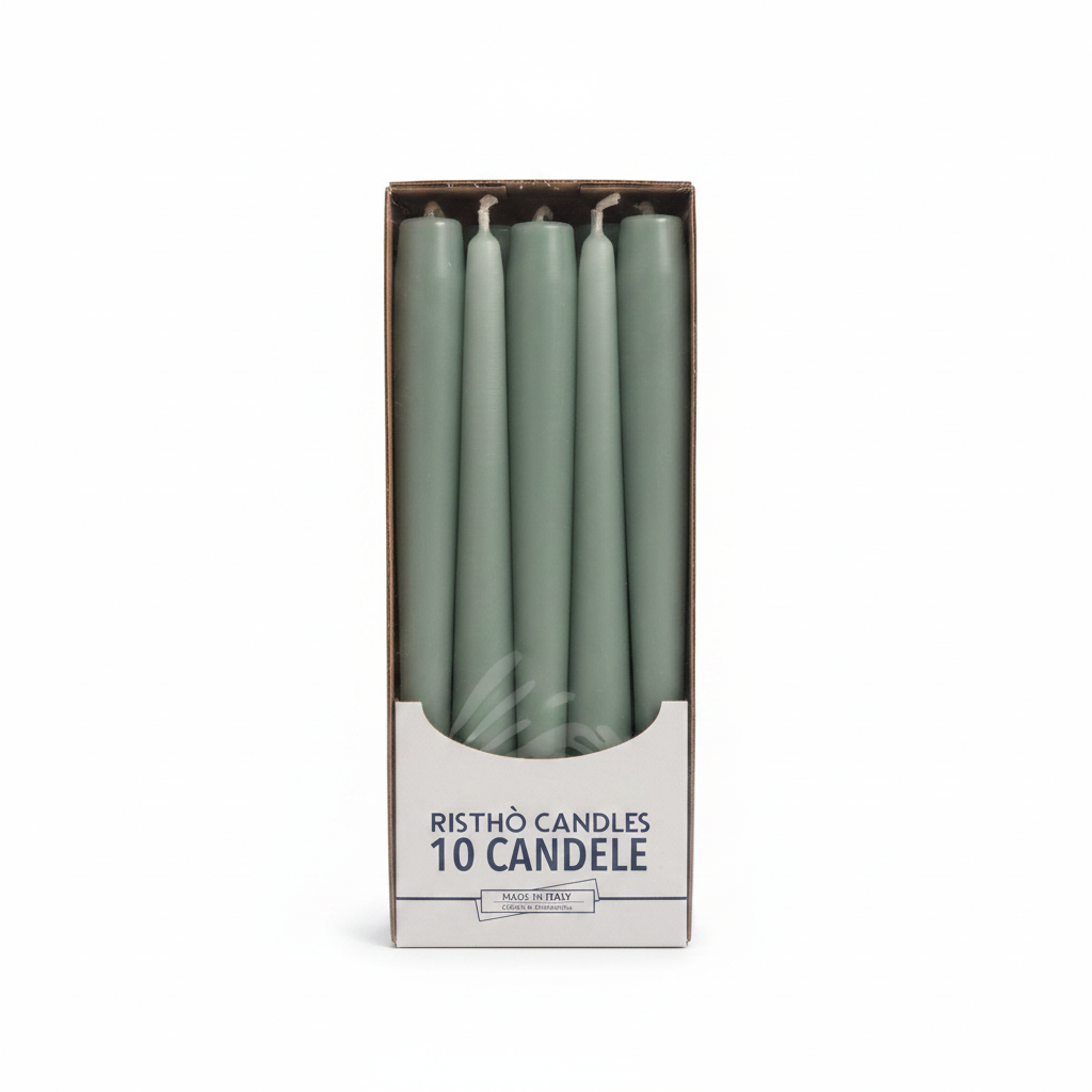 Candele Coniche cm.25 – Confezione da 10 pz. | Vari Colori