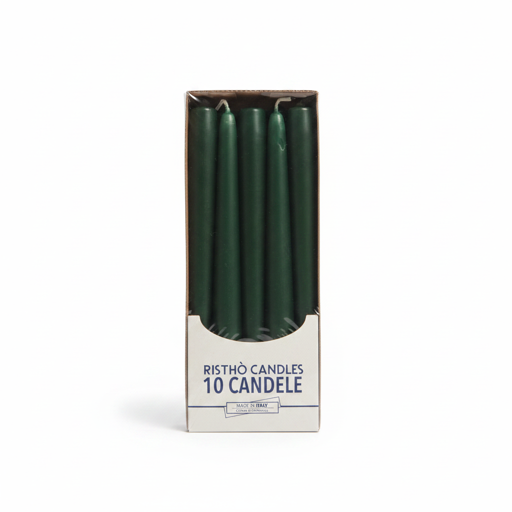 Candele Coniche cm.25 – Confezione da 10 pz. | Vari Colori
